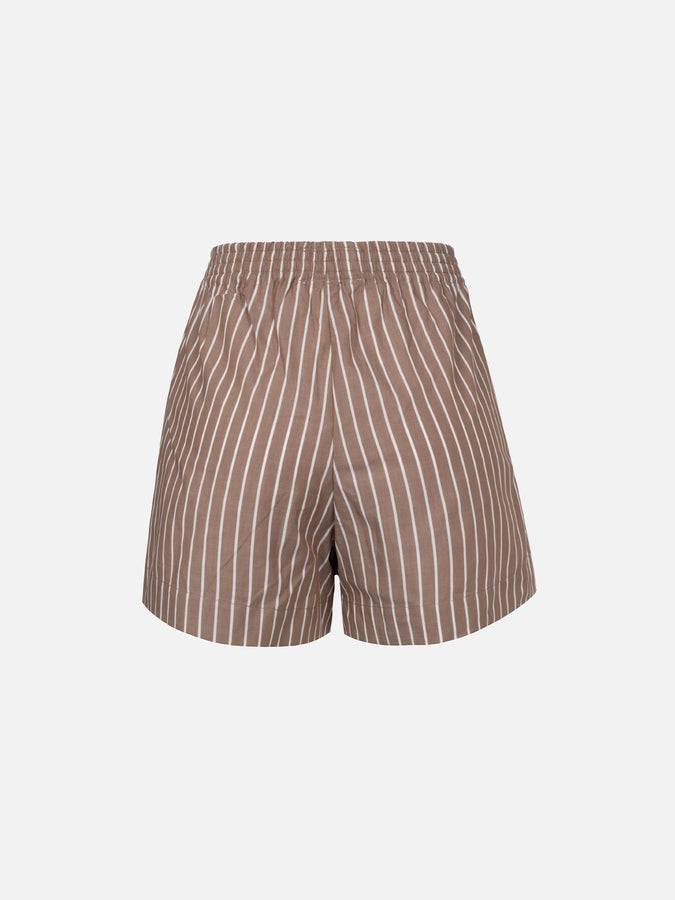 Mc2 Saint Barth Pantaloncini da donna pull up in cotone rigato Meave Soddisfazione Garantita