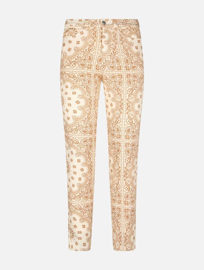 Mc2 Saint Barth Denim da donna Belleville stampa bandana bianco sporco Negozi Online
