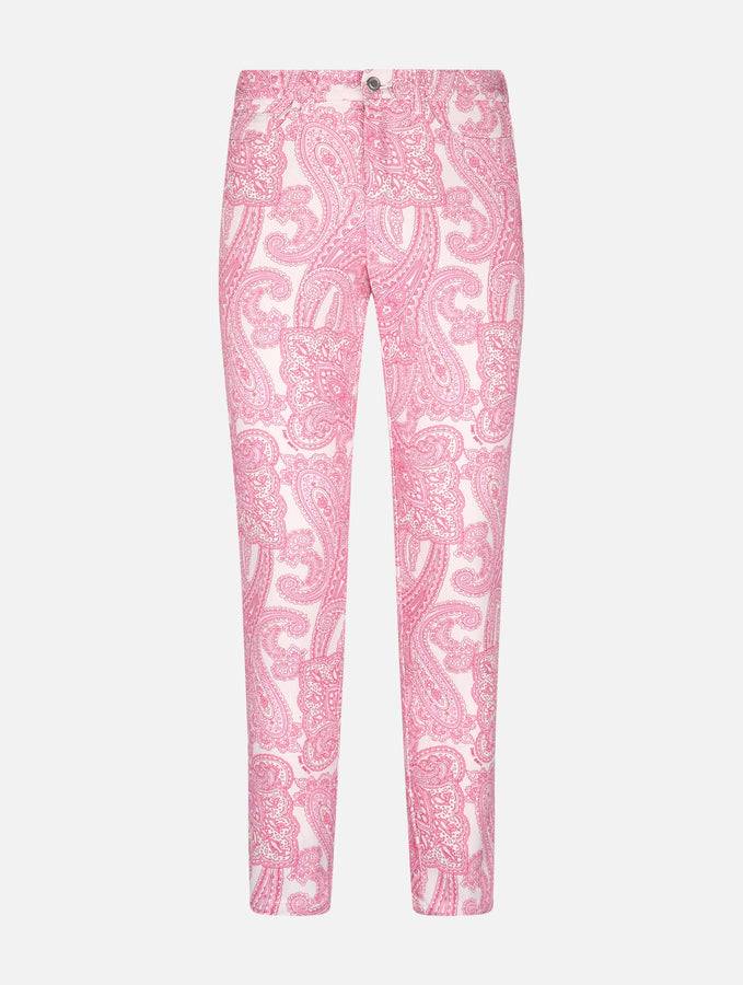 Mc2 Saint Barth Denim da donna stampa paisley rosa Belleville Consegna Veloce