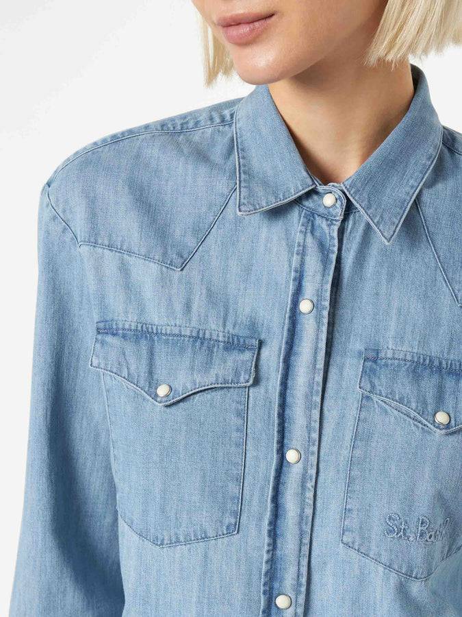 Mc2 Saint Barth Camicia da donna in jeans Affare Del Giorno