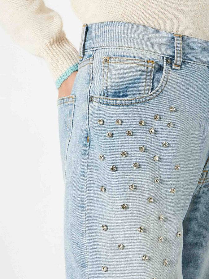 Mc2 Saint Barth Jeans da donna con strass Sottocosto