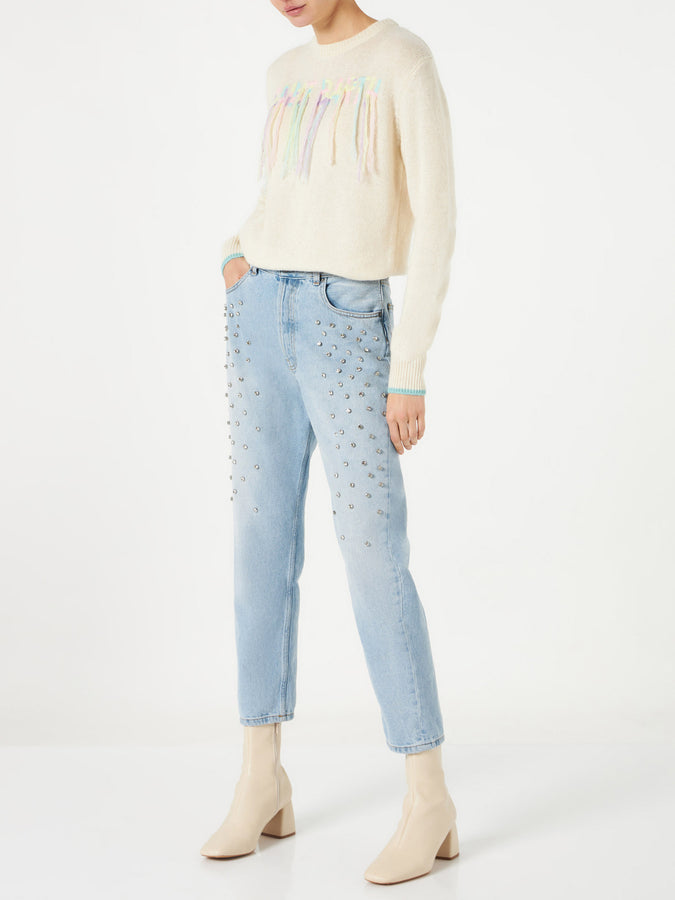 Mc2 Saint Barth Jeans da donna con strass Sottocosto