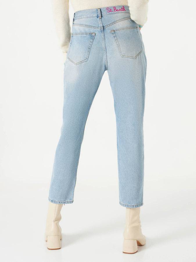 Mc2 Saint Barth Jeans da donna con strass Sottocosto