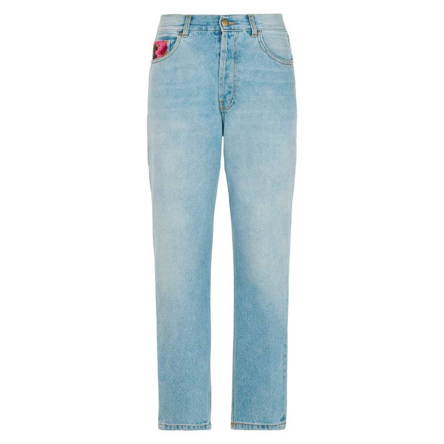 Mc2 Saint Barth Jeans da donna con tasche in crochet Convenienza
