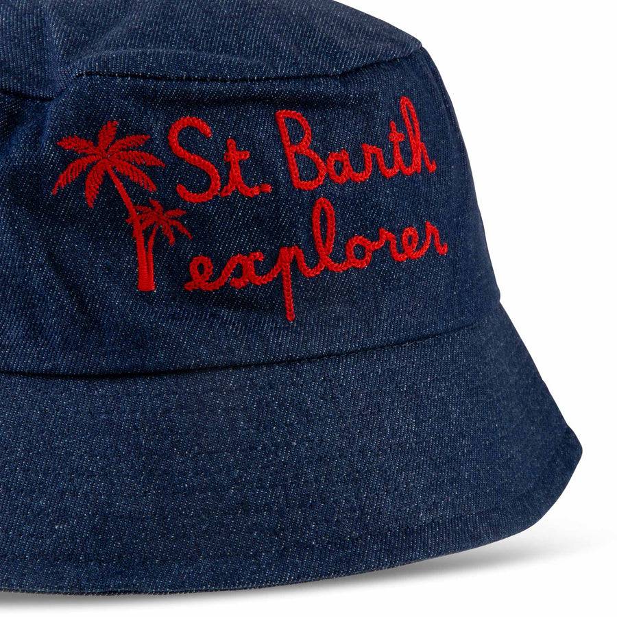 Mc2 Saint Barth Cappello da pescatore in denim Outlet