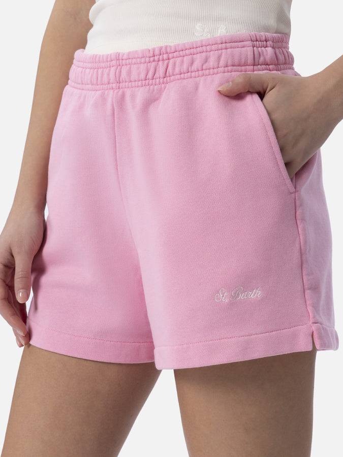 Mc2 Saint Barth Pantaloncini da donna pull up in cotone Cate Moda