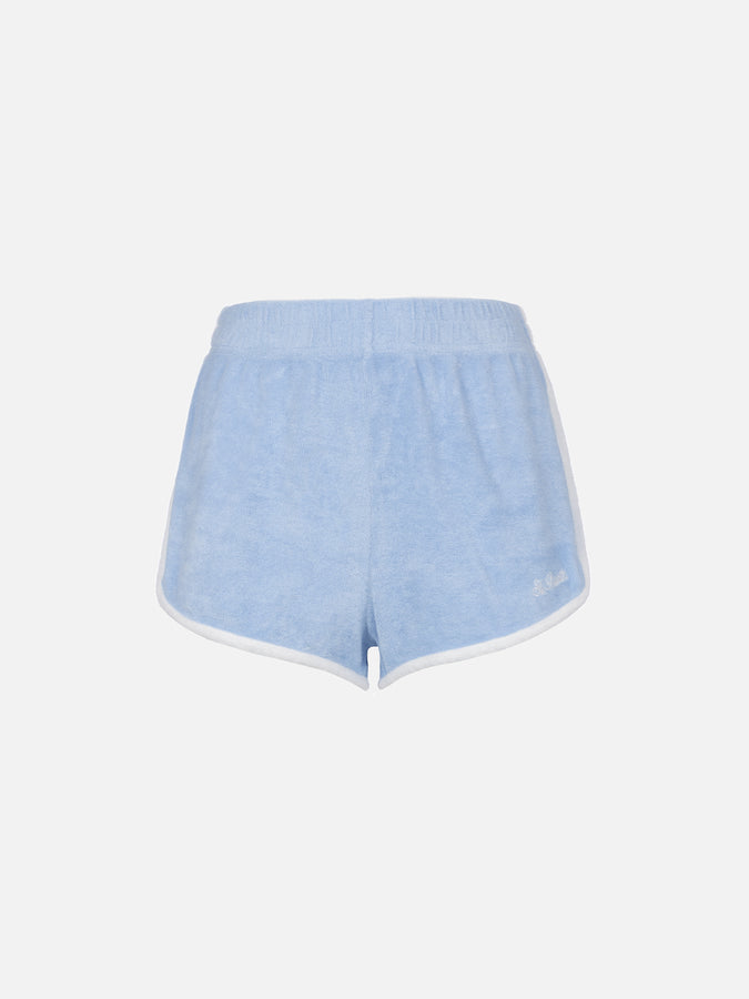 Mc2 Saint Barth Pantaloncini da donna pull up in spugna di cotone Francine Italy
