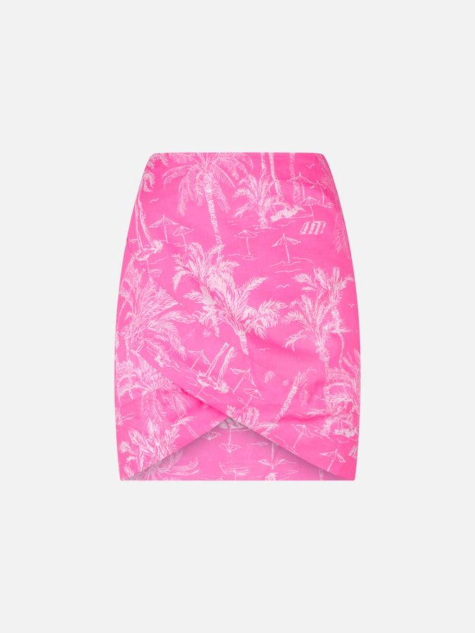 Mc2 Saint Barth Minigonna da donna in cotone con stampa toile de jouy Shopping Online