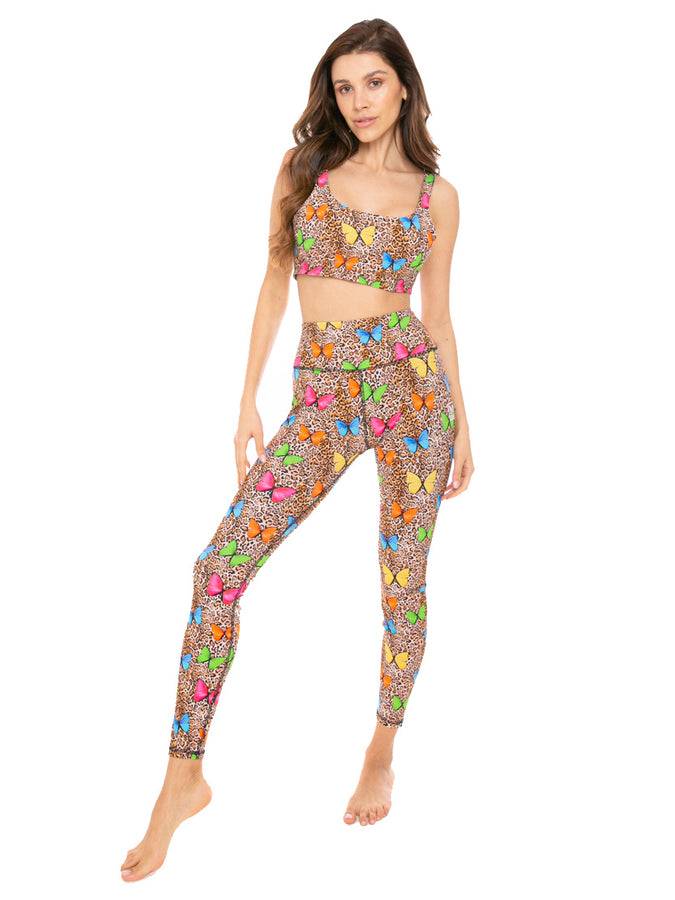 Mc2 Saint Barth Top da yoga con stampa animalier Vendita Calda