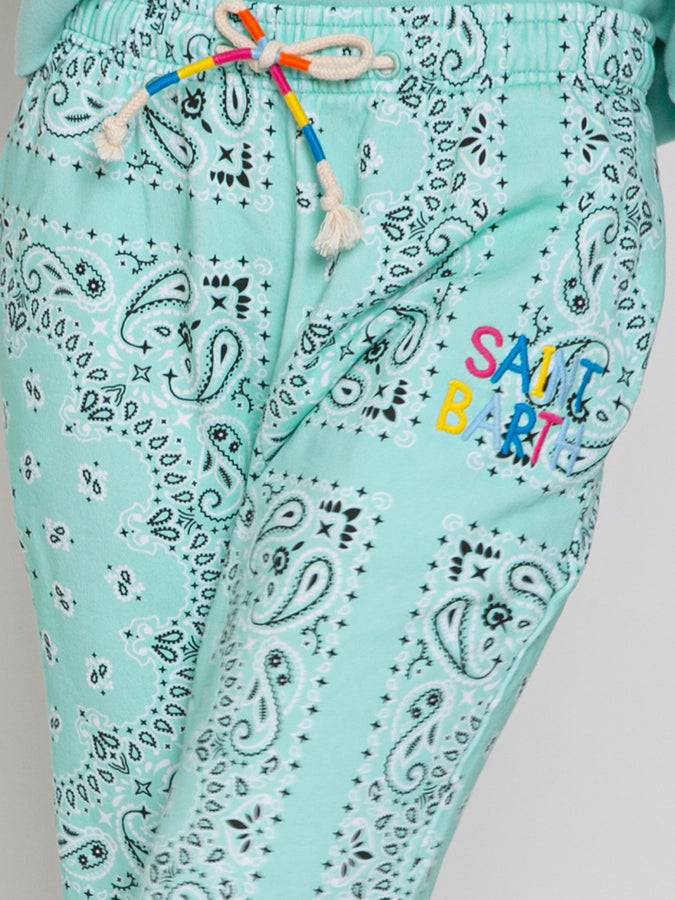 Mc2 Saint Barth Joggers bandana in cotone con ricamo Saint Barth Moda