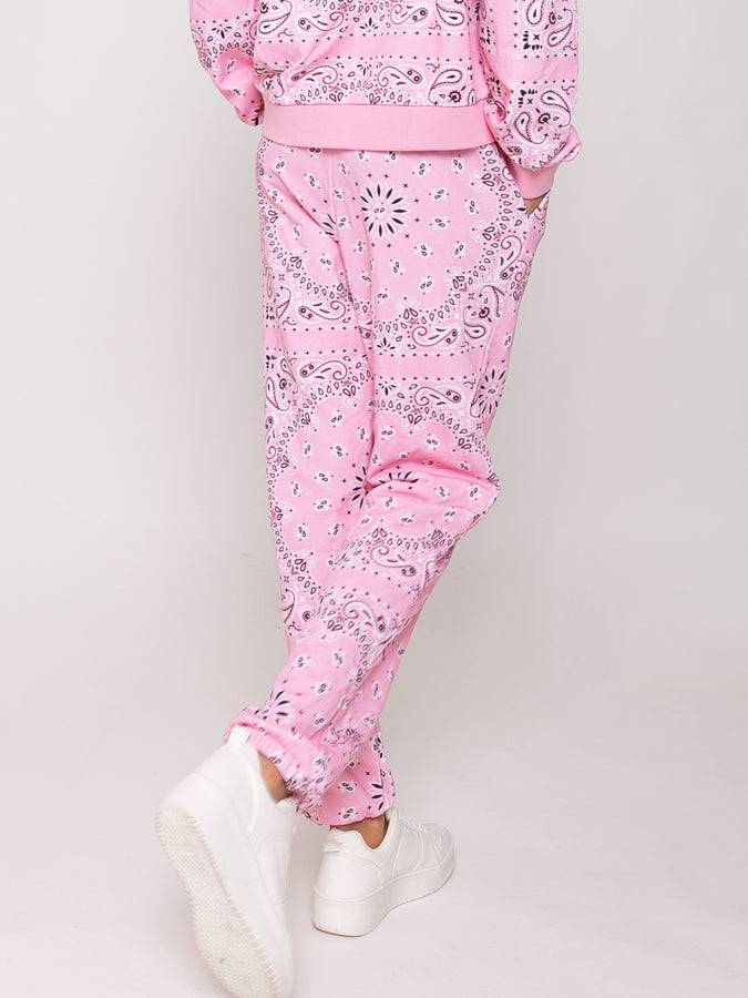 Mc2 Saint Barth Joggers bandana in cotone con ricamo Saint Barth Italy