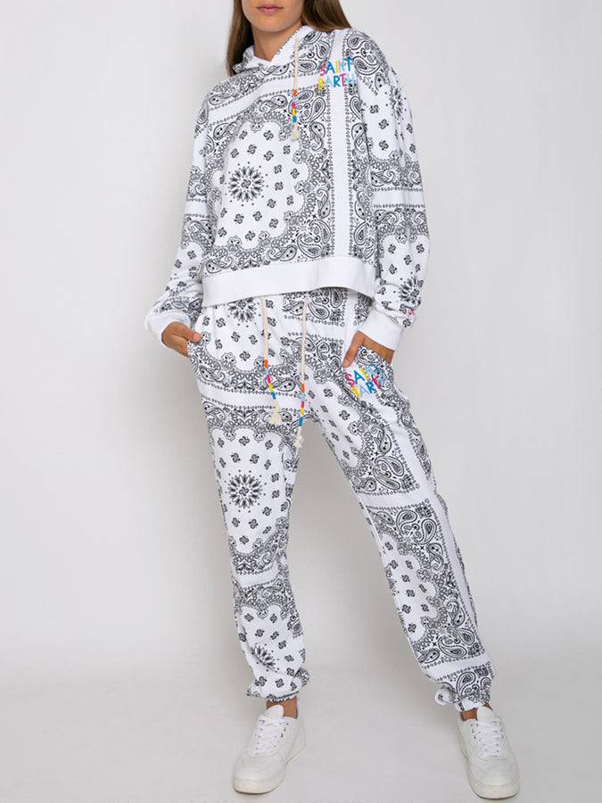 Mc2 Saint Barth Felpa con cappuccio bandana in cotone con ricamo Saint Barth In Linea