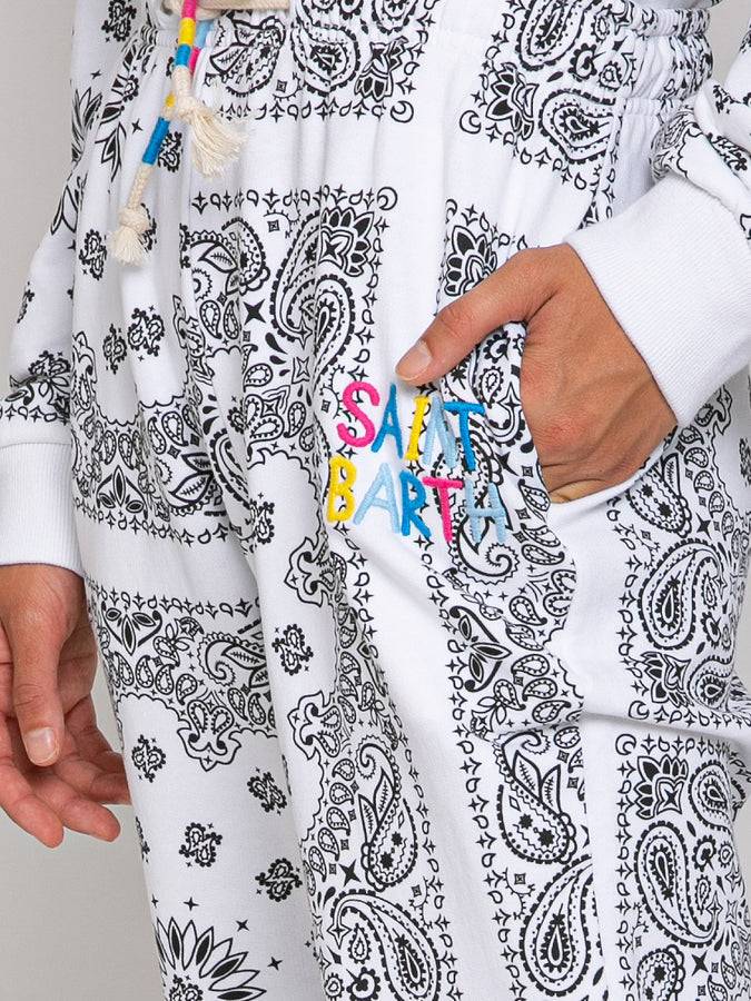 Mc2 Saint Barth Joggers bandana in cotone con ricamo Saint Barth Nuovo