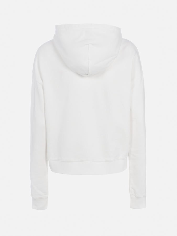 Mc2 Saint Barth Woman cotton hoodie Mindy with Barbie logo | BARBIE SPECIAL EDITION Qualità Garantita