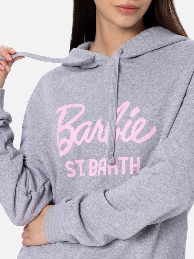Mc2 Saint Barth Woman cotton hoodie Mindy with barbie logo | BARBIE SPECIAL EDITION Negozi Online