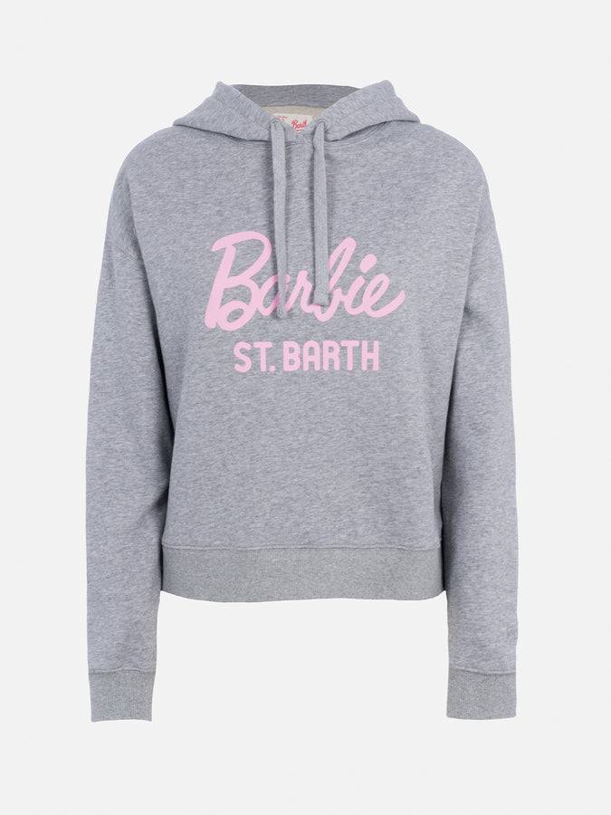 Mc2 Saint Barth Woman cotton hoodie Mindy with barbie logo | BARBIE SPECIAL EDITION Negozi Online
