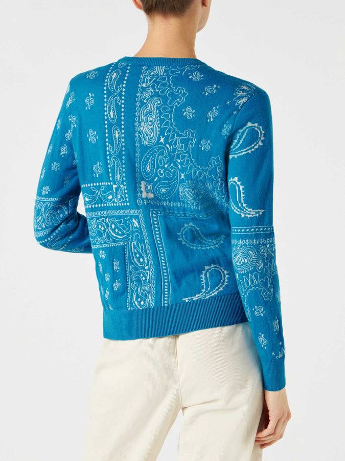 Mc2 Saint Barth Maglia da donna con stampa bandana e ricamo Saint Barth Online