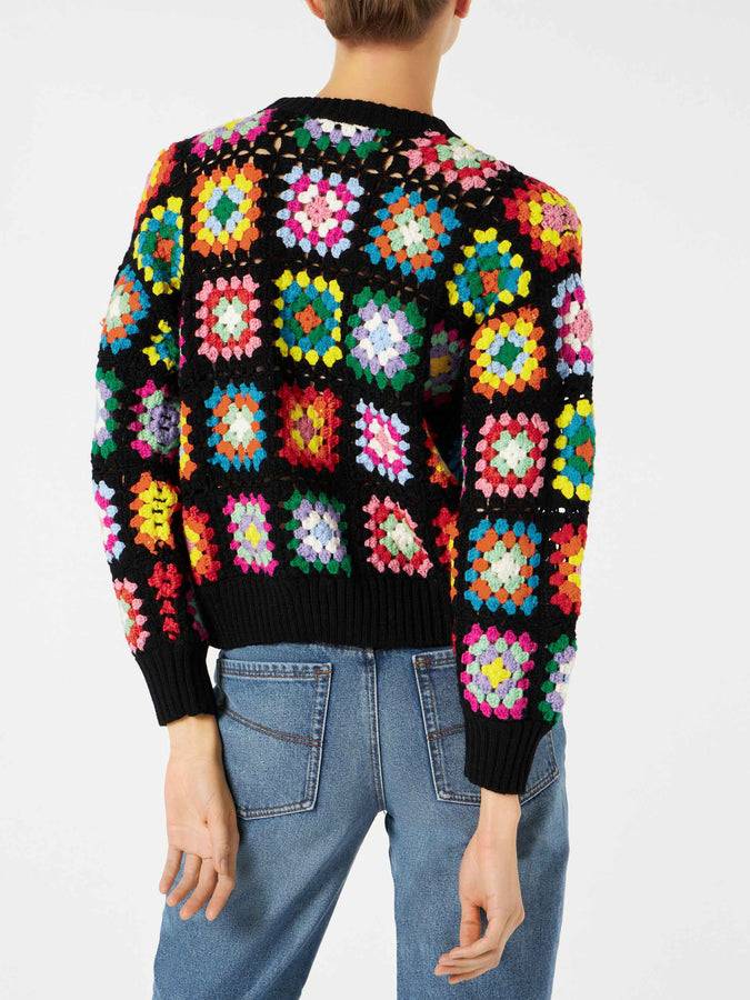 Mc2 Saint Barth Maglia da donna multicolore all'uncinetto Vendite Flash