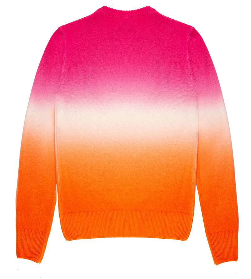 Mc2 Saint Barth Maglia da donna fucsia e arancio degradé con scritta Ancora tu Negozio