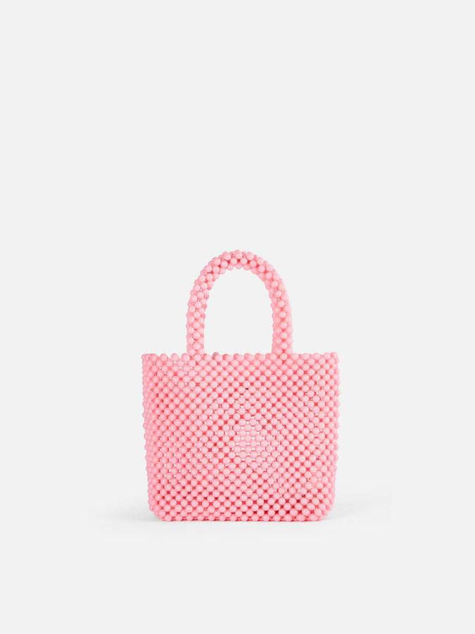 Mc2 Saint Barth Borsa piccola con perline di fiori rosa 2025