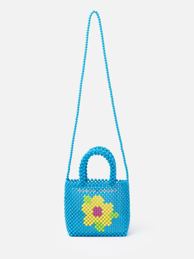 Mc2 Saint Barth Multicolor Beaded Small Bag In Linea
