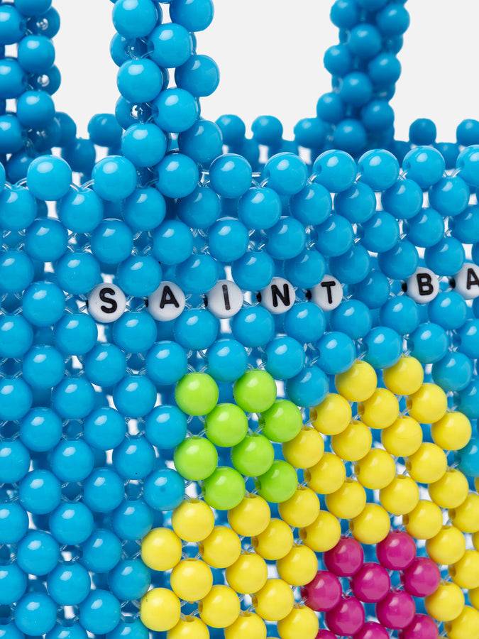 Mc2 Saint Barth Multicolor Beaded Small Bag In Linea