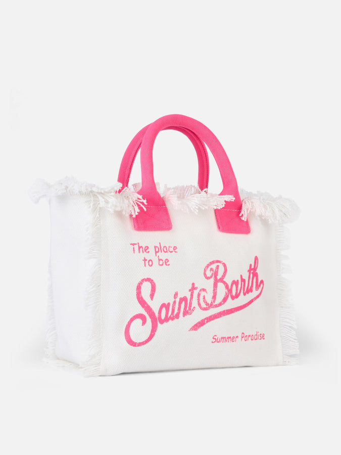 Mc2 Saint Barth Off-white cotton canvas Colette handbag Spedizione Gratuita