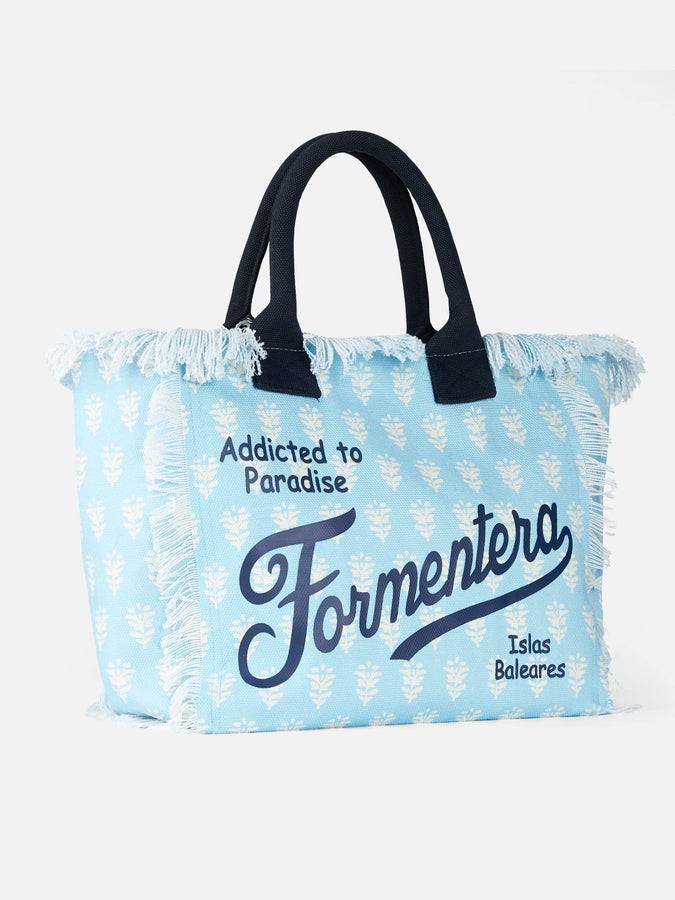 Mc2 Saint Barth Borsa tote Vanity in tela di cotone a fiori Formentera 2025