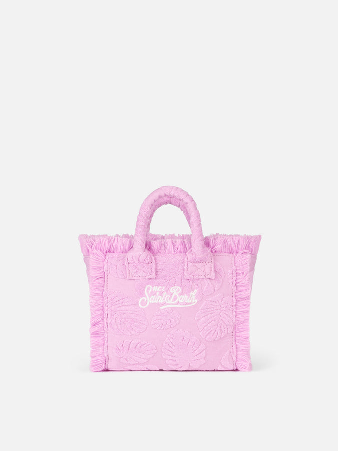 Mc2 Saint Barth Borsa Mini Vanity rosa in spugna goffrata In Linea