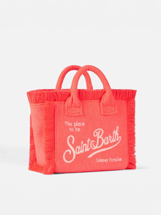 Mc2 Saint Barth Borsa a mano Mini Vanity in spugna rosa fluo Spedizione Gratuita
