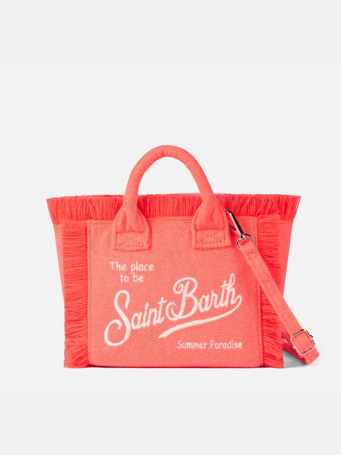 Mc2 Saint Barth Borsa a mano Mini Vanity in spugna rosa fluo Spedizione Gratuita