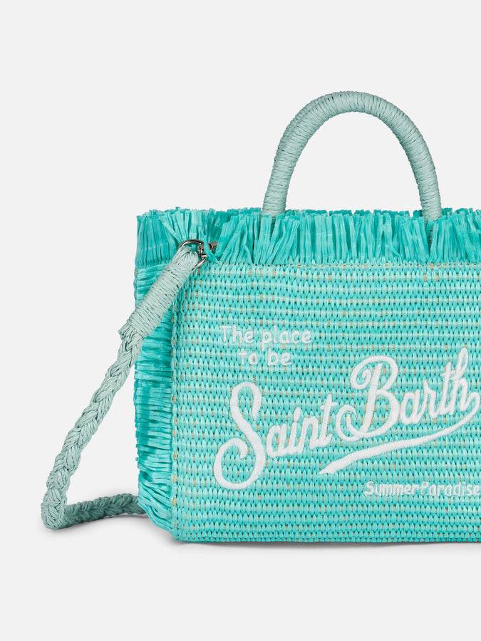 Mc2 Saint Barth Borsa Mini Vanity Straw verde acqua Negozi Online