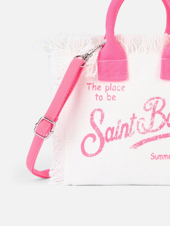 Mc2 Saint Barth Off-white cotton canvas Mini Vanity bag Sottocosto