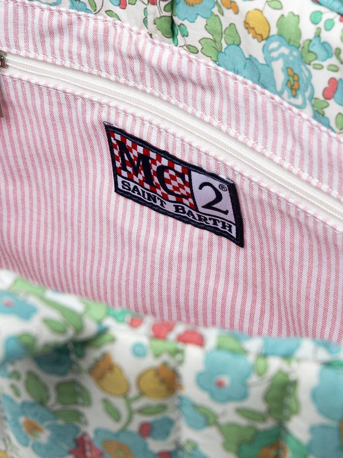 Mc2 Saint Barth Borsa media Soft Tote trapuntata Betsy | REALIZZATO CON TESSUTO LIBERTY Saldi