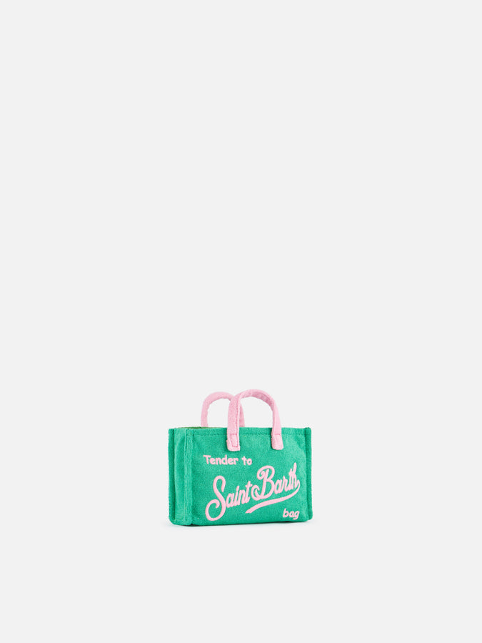 Mc2 Saint Barth Borsa per cellulare in spugna verde goffrata Offerte