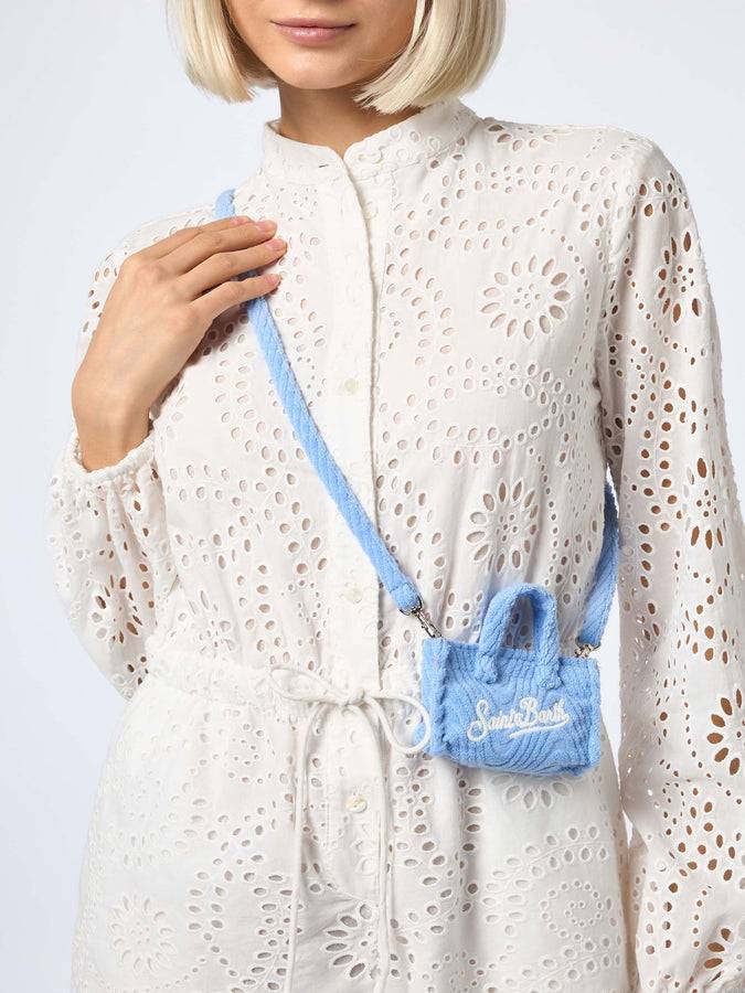 Mc2 Saint Barth Portachiavi in ​​spugna di colore azzurro goffrato Hotsell