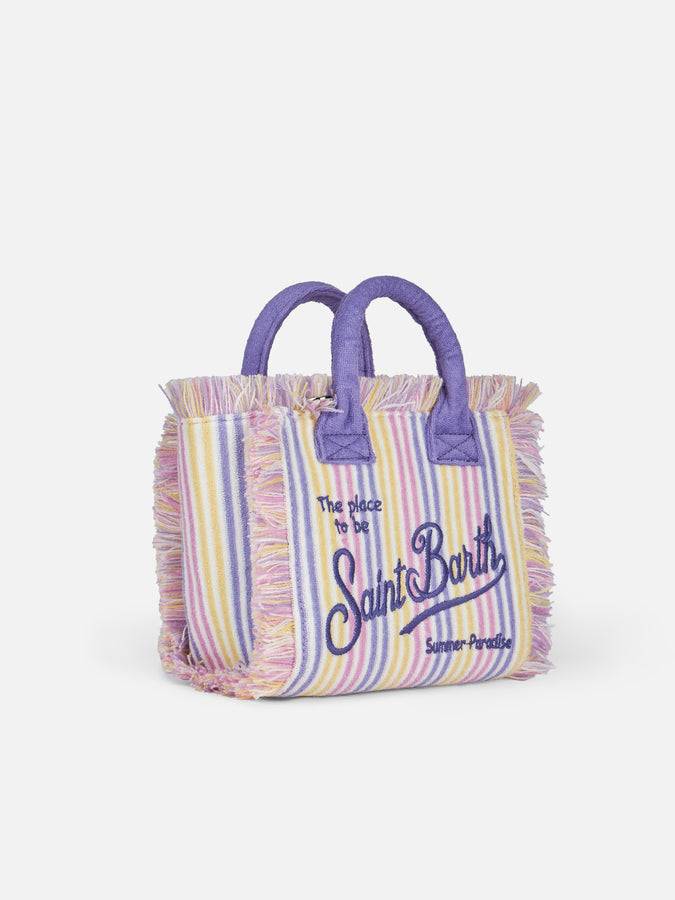 Mc2 Saint Barth Borsa Mini Vanity in spugna rigata goffrata In Saldo