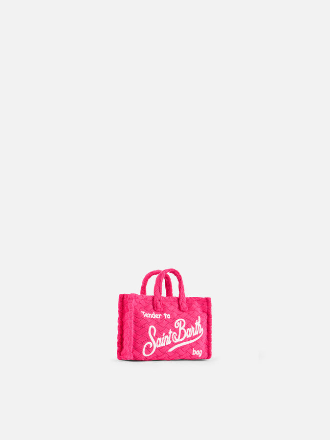 Mc2 Saint Barth Porta cellulare in spugna fucsia goffrata Grande vendita