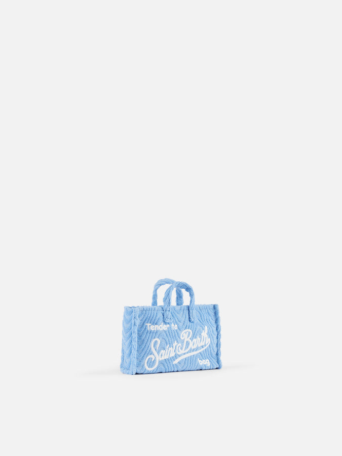Mc2 Saint Barth Porta cellulare in spugna goffrata azzurra Flash Sale