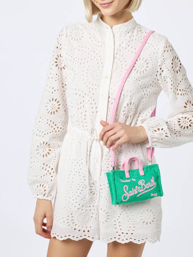 Mc2 Saint Barth Borsa per cellulare in spugna verde goffrata Shopping online