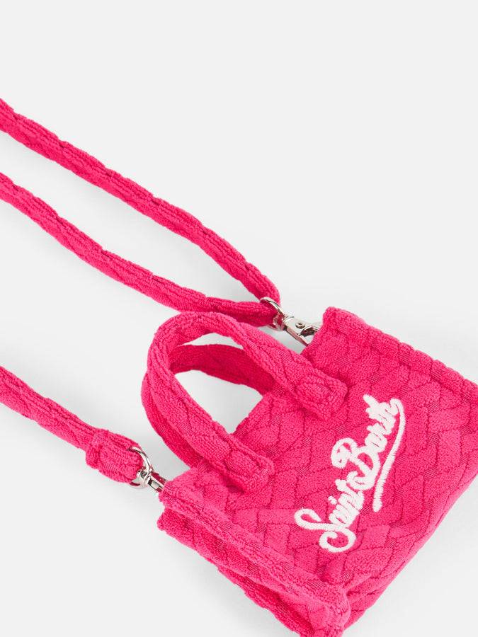Mc2 Saint Barth Portachiavi in ​​spugna fucsia goffrata Offerta esclusiva