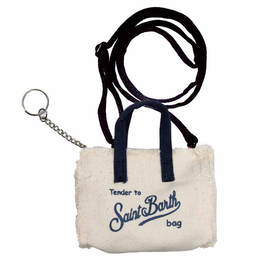 Mc2 Saint Barth Portachiavi in ​​tela beige Offerta per la Festa della Mamma