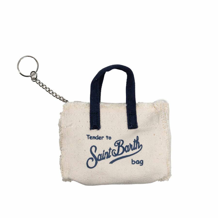 Mc2 Saint Barth Portachiavi in ​​tela beige Offerta per la Festa della Mamma
