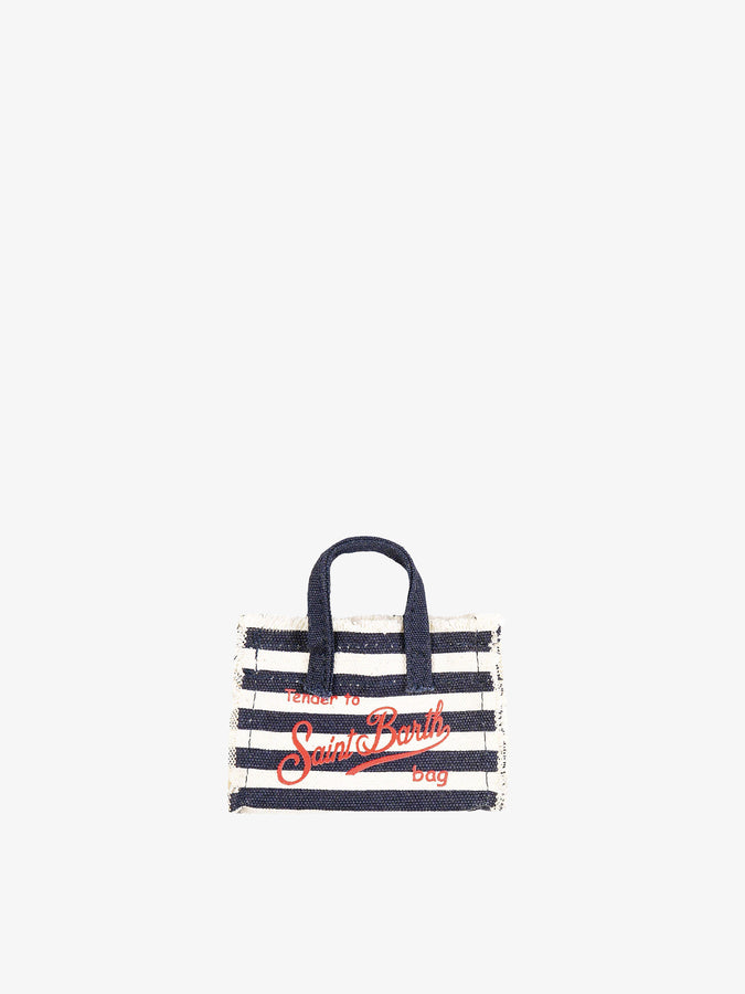 Mc2 Saint Barth Portachiavi in ​​tela blu navy Offerta Anniversario