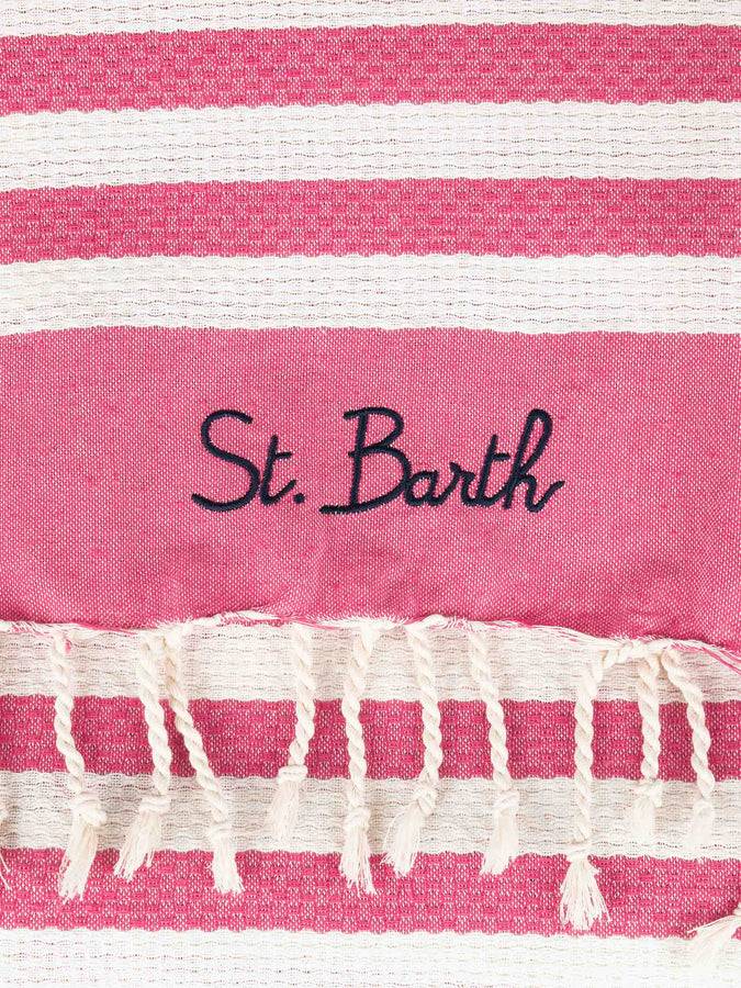 Mc2 Saint Barth Asciugamano fouta classico a nido d'ape con stampa a righe Offerta migliore