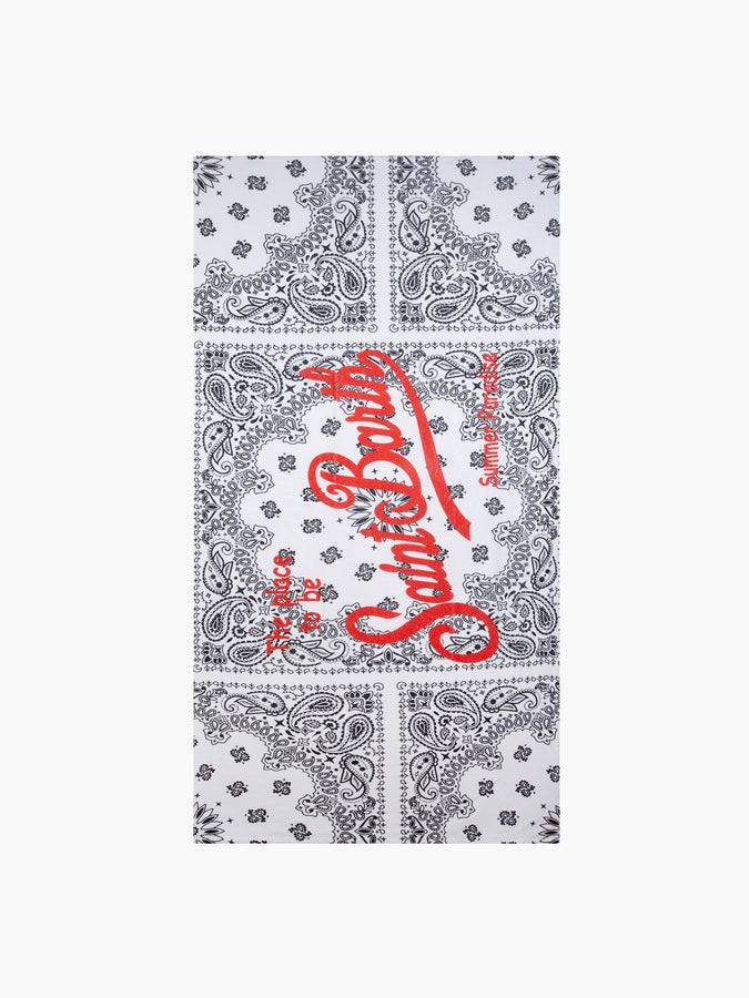 Mc2 Saint Barth Telo mare con stampa bandana bianca Bestseller