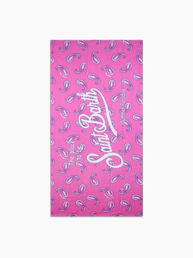 Mc2 Saint Barth Telo mare con stampa paisley rosa Offerte stagionali