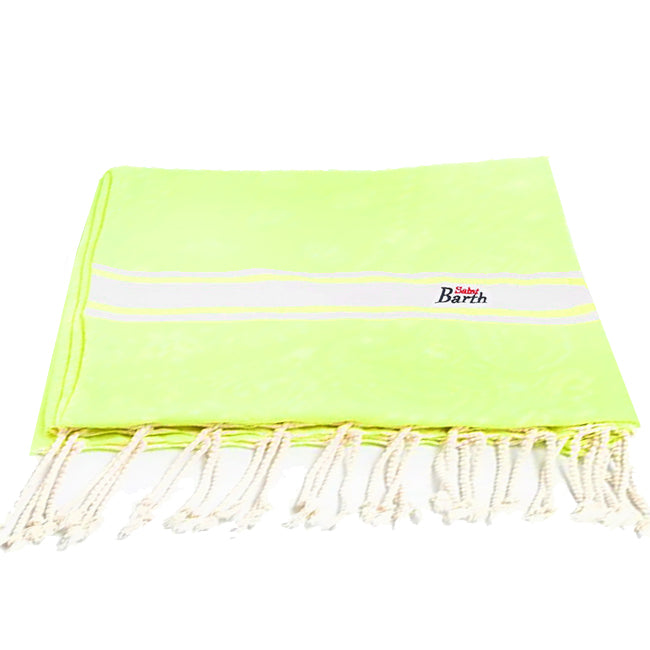 Mc2 Saint Barth Telo Foutas in cotone giallo fluo Prezzo basso