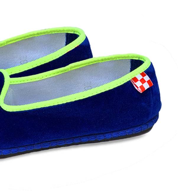 Mc2 Saint Barth Pantofole friulane in velluto bluette Italia
