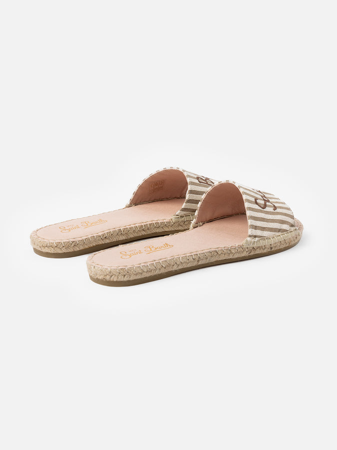 Mc2 Saint Barth Sabot espadrillas da donna Luz con ricamo Saint Barth Nuovo